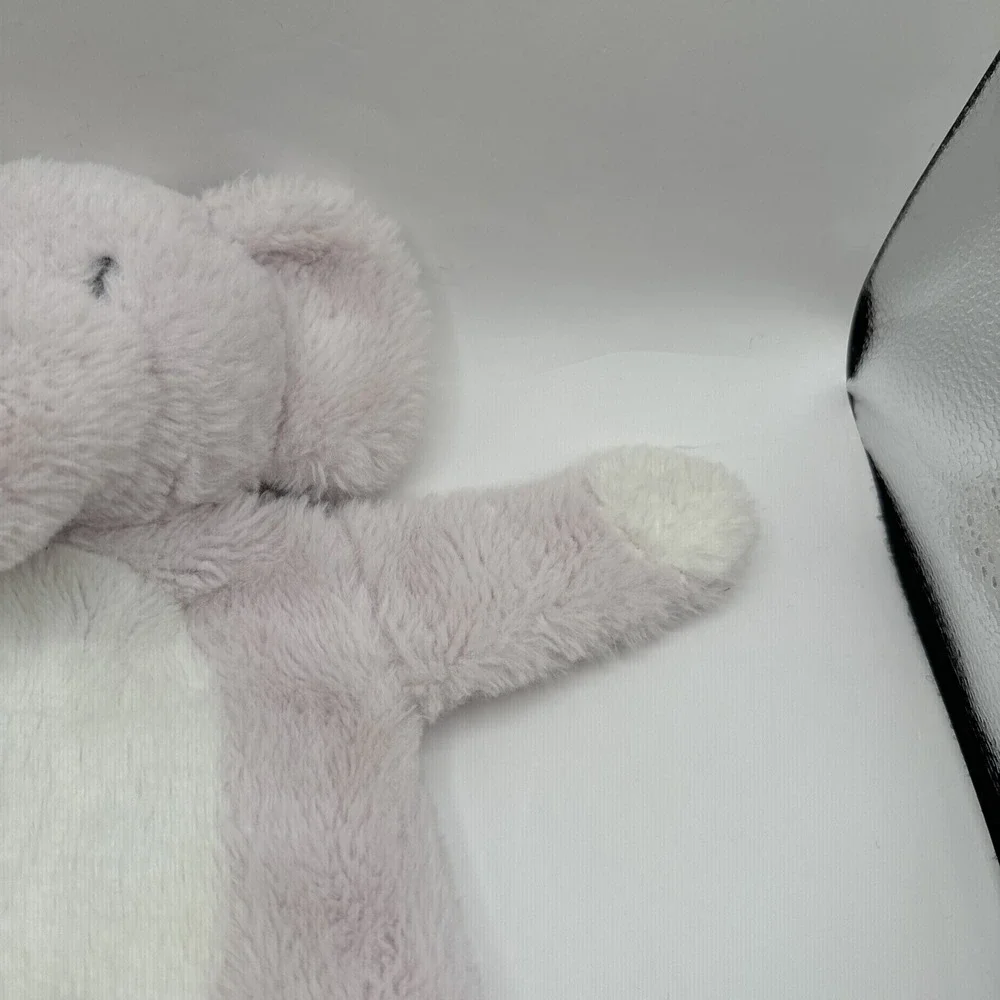2018 Kellytoy Flatties Pink Elephant Baby Blanket Crinkle‎ Rattle Plush Lovey